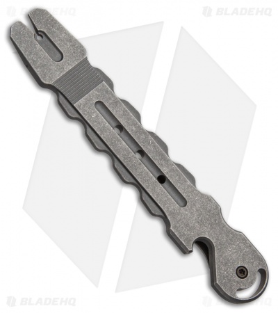 WE Knife Co. Gesila Titanium Prybar Tool - Gray Stonewash