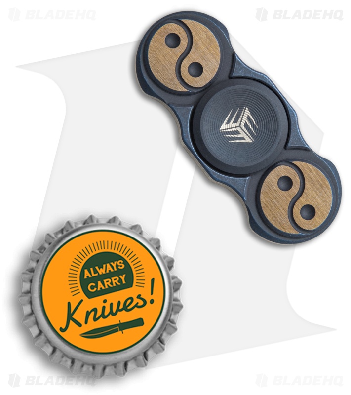 WE Knife Co. S01A Titanium Fidget Spinner (Blue)