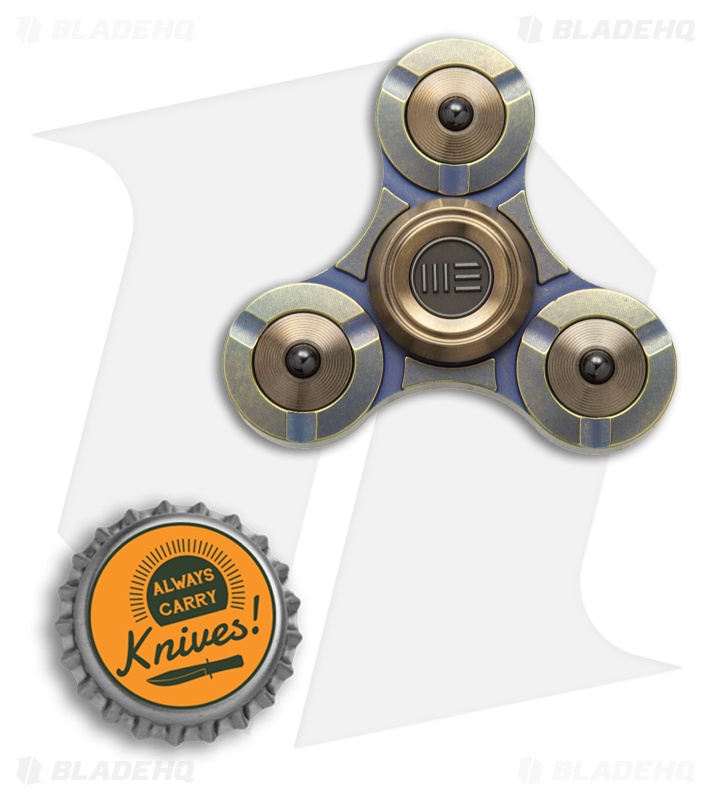 WE Knife Co. S02B Titanium Fidget Tri Spinner (Bronze) Blade HQ