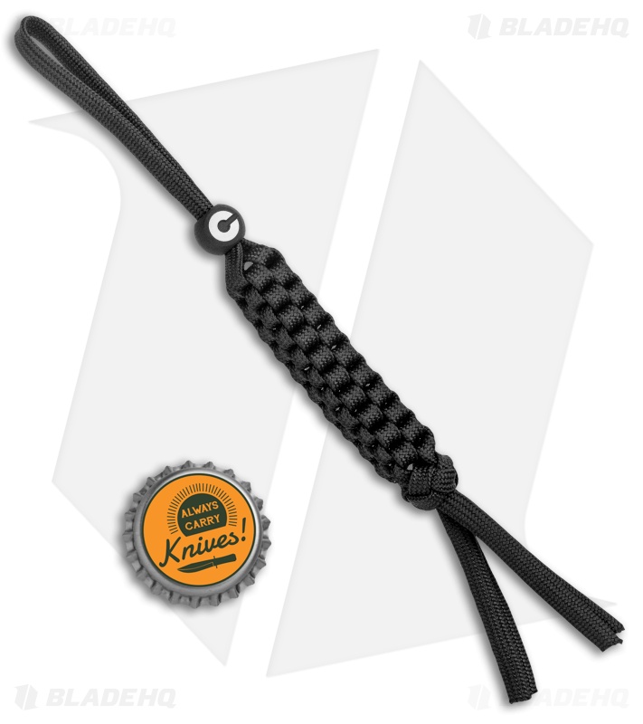 WE Knife Co./CIVIVI Tied Paracord Lanyard w/Black Titanium Bead 