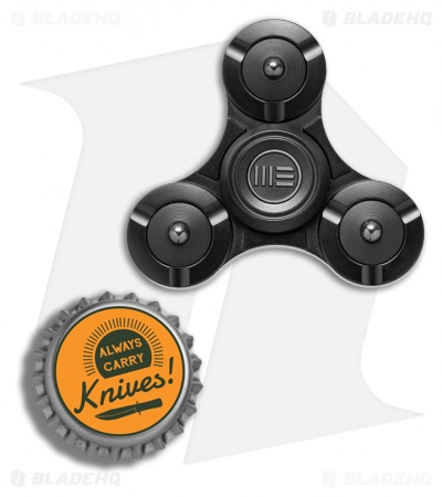 WE Knife Co. S02D Titanium Fidget Tri Spinner (Black)
