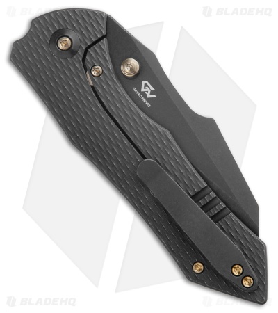 WE Knife Co. High-Fin XL Frame Lock Knife Black Diamond Titanium (3.5" Black SW)