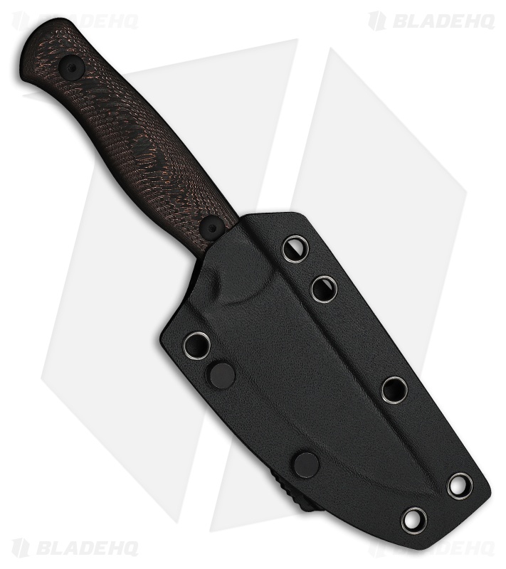 WE Knife Co. Notchline Fixed Blade Knife Milled Copper Foil CF (3.5" Black SW)