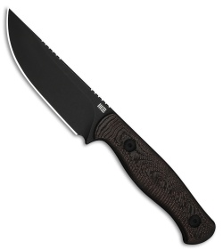 WE Knife Co. Notchline Fixed Blade Knife Milled Copper Foil CF (3.5" Black SW)