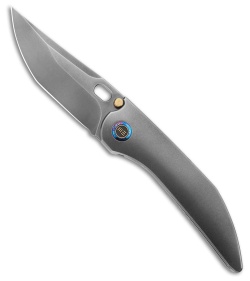 We Knife Co. WE Knife Co. Attor Integral Knife Polished Gray Titanium (3.6" Polished Gray) - $409.00 at Blade HQ