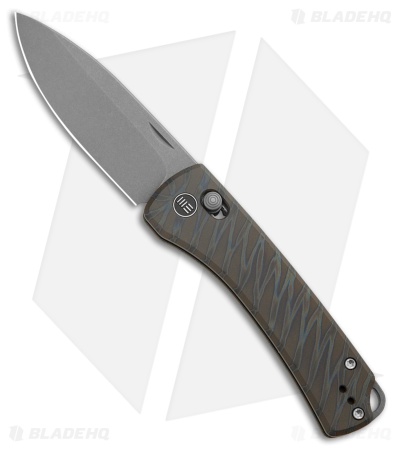 WE Knife Co. Nightblade Crossbar Lock Knife Flamed Tiger Stripe Ti (2.9"Gray SW)