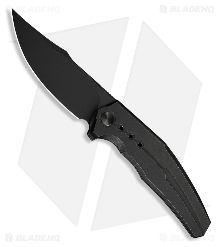 WE Knife Co. Kyklos Frame Lock Knife Black Titanium (3.8" Black Stonewash)