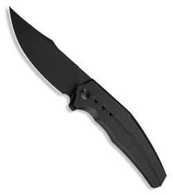 WE Knife Co. Kyklos Frame Lock Knife Black Titanium (3.8" Black Stonewash)