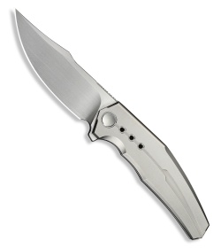 WE Knife Co. Kyklos Frame Lock Knife Gray Titanium (3.8" Hand Rubbed Satin)