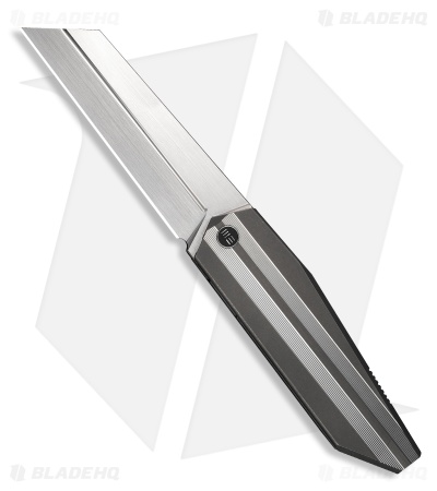 WE Knife Co. Collinear Frame Lock Knife Gray/Satin Titanium (3.7" Hand Satin)