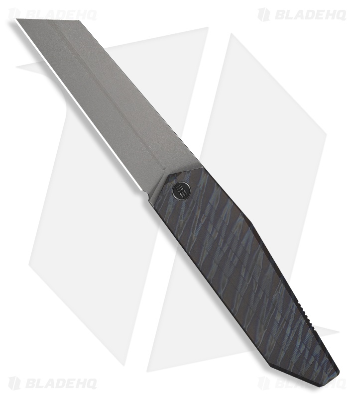 WE Knife Co. Collinear Frame Lock Knife Tiger Stripe/Flamed Titanium (3.7" Gray)