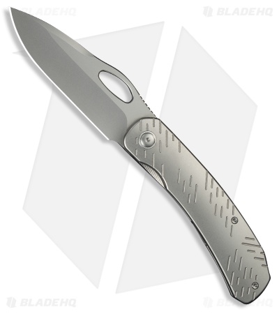 WE Knife Co. Inmate Frame Lock Knife 'Raindrops' Titanium (3.7" Stonewash)