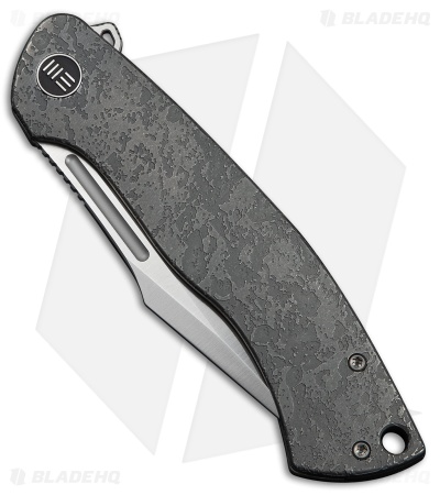 WE Knife Co. Essential Knight Frame Lock Knife Etched Gray Titanium (3.6" Satin)