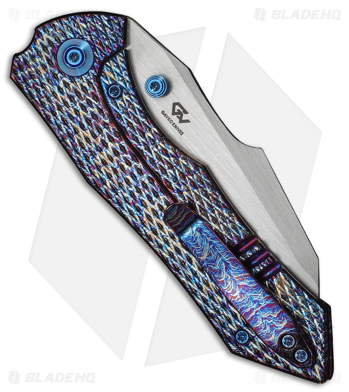 WE Knife Co. High-Fin XL Knife Flamed Titanium Satin