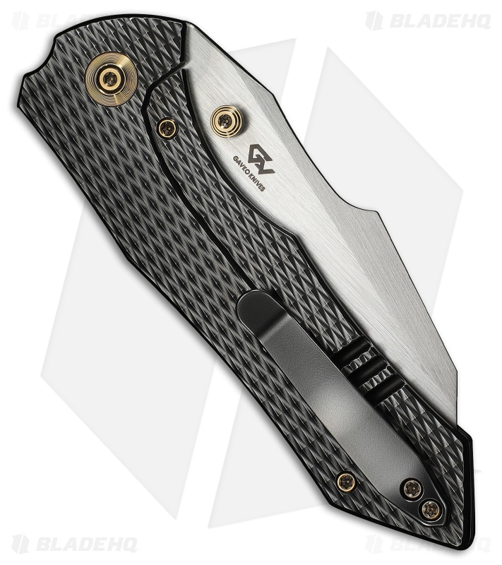 WE Knife Co. High-Fin XL Knife Polished Gray Titanium Satin
