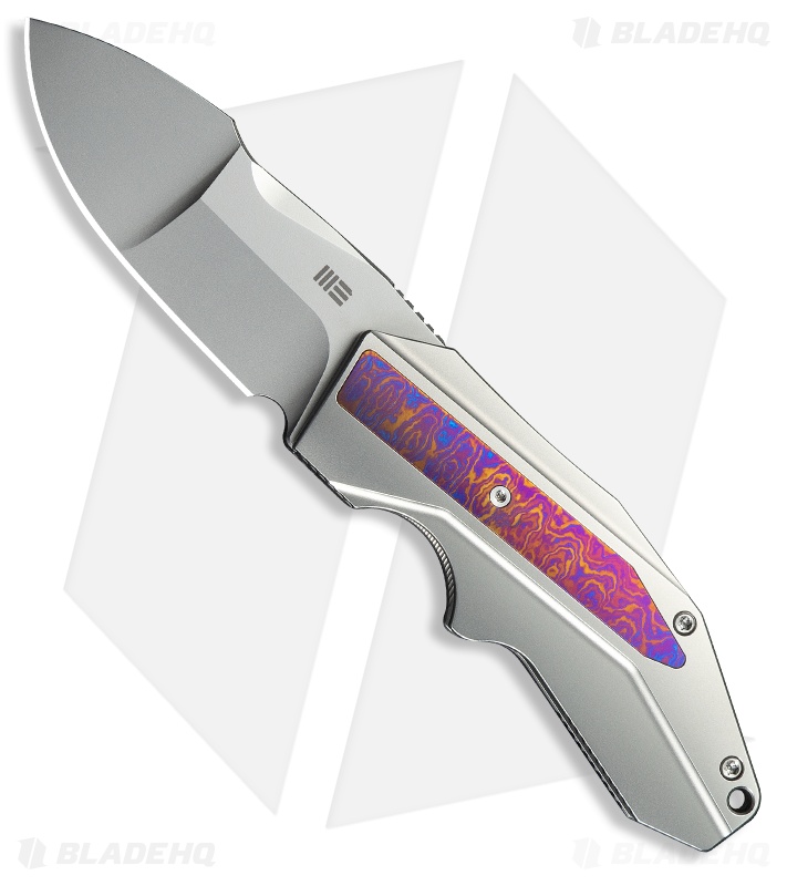 WE Knife Co. Coral Frame Lock Knife Polished/BB Ti + Timascus (3" Polish/BB)