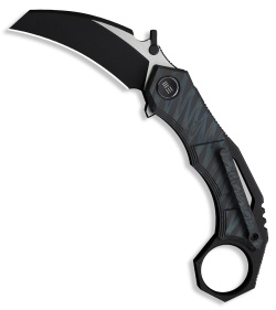WE Knife Co. Tayra Frame Lock Knife Tiger Ti + Black Backspacer (2.2" Two-Tone)