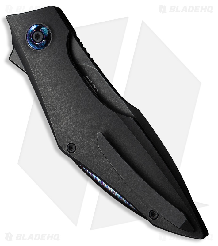 WE Knife Co. Krait Snake Nested Liner Lock Knife Black Titanium (3.3" Black SW)