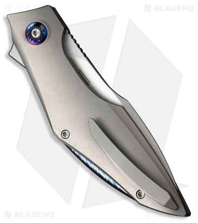 WE Knife Co. Krait Snake Nested Liner Lock Knife Gray Titanium (3.3" Satin M390)