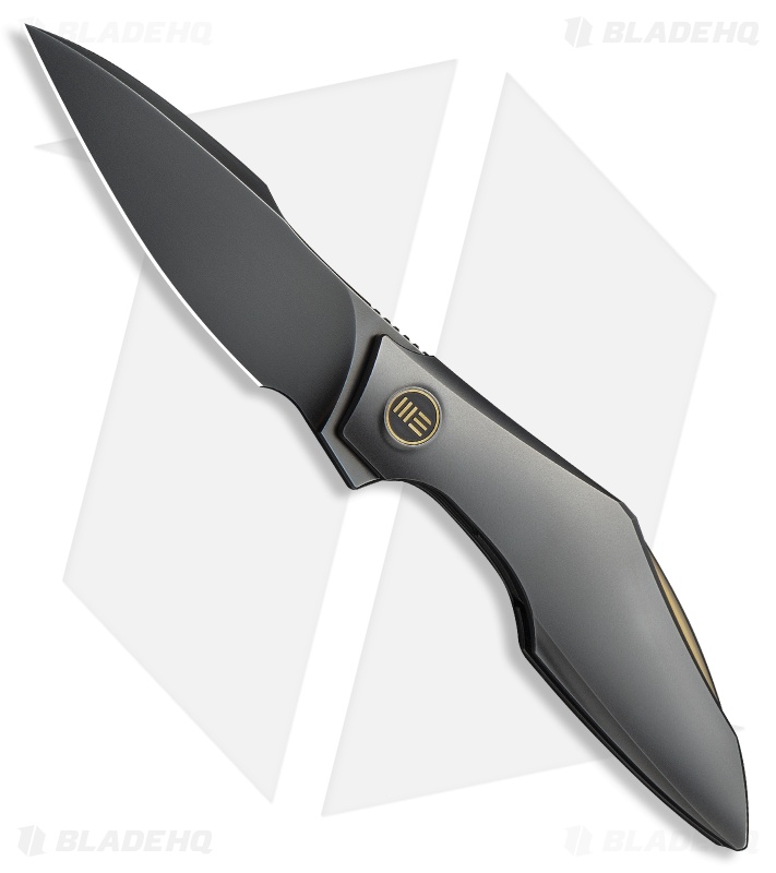 WE Knife Co. Krait Snake Nested Liner Lock Knife Polished Gray Ti (3.3" Gray)