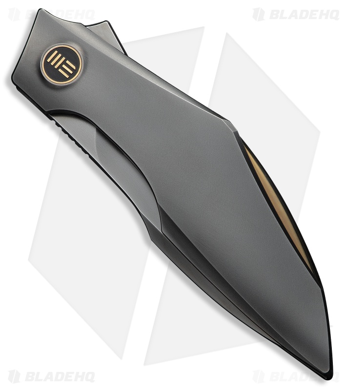 WE Knife Co. Krait Snake Nested Liner Lock Knife Polished Gray Ti (3.3" Gray)