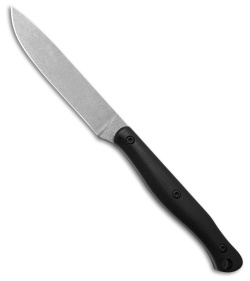 White River Knives Exodus 4 Fixed Blade Knife Black Canvas Micarta (4" SW)
