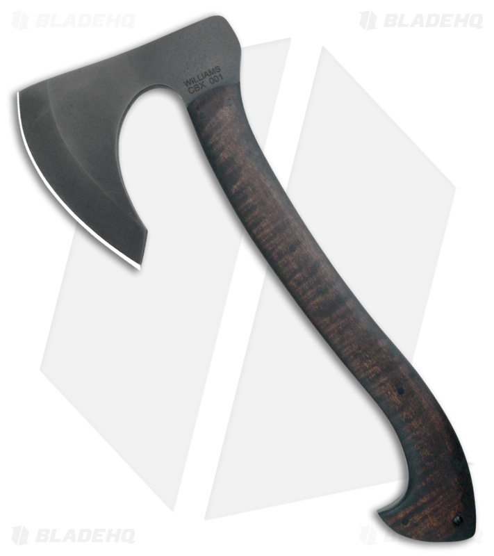 Williams Blade Design 14.5" Compact Bearded Axe w/ Maple Wood CBX-001