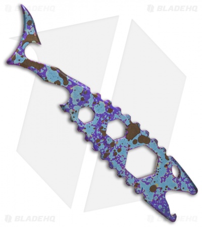 Wilmont Knives Beercuda Bottle Opener Pocket Tool - Random Splash Ano Titanium