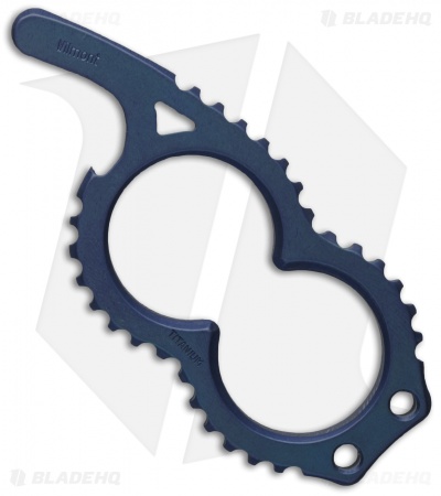 Wilmont Knives Beerdefender Bottle Opener Popper - Blue Titanium