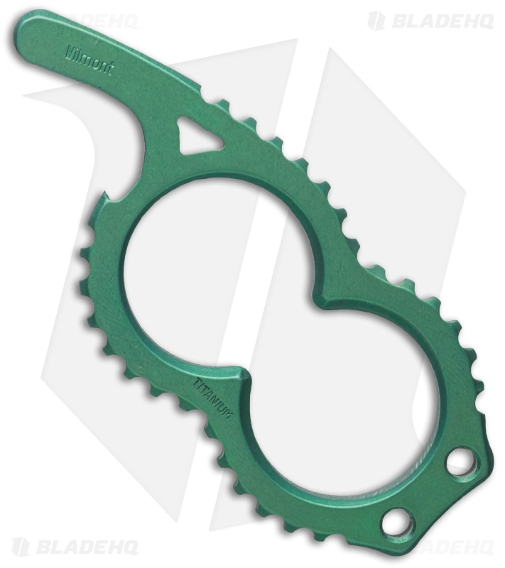 Wilmont Knives Beerdefender Bottle Opener Popper - Green Titanium