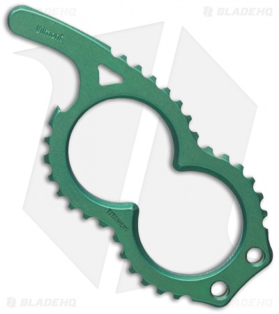 Wilmont Knives Beerdefender Bottle Opener Popper - Green Titanium