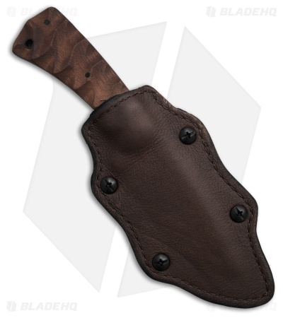 Winkler Knives Forest Edge Fixed Blade Knife Sculpted  Walnut (3.75" Black)