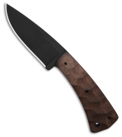 Winkler Knives Forest Edge Fixed Blade Knife Sculpted  Walnut (3.75" Black)