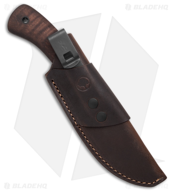 Winkler Knives Huntsman Fixed Blade Knife Maple Wood (3.5" Black)