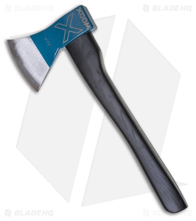 WOOX Thunderbird  14" Blue Throwing Axe Black Appalachian Hickory WXA04001