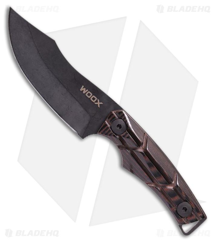 WOOX Bad Boy Hunter Fixed Blade Knife X-Grip Micarta (3.75" Acid Wash)