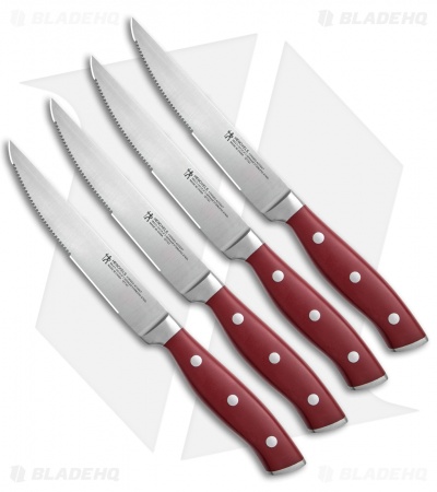 Henckels - Forged Accent 4-pc Steak Knife Set - Black