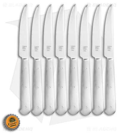 Zwilling 8-Piece Stainless Steel Porterhouse Steak Knife Set