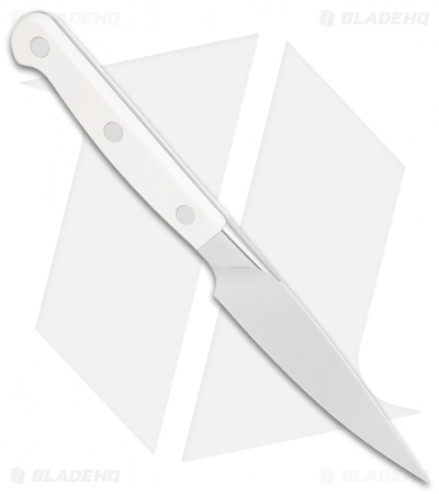 Zwilling Pro Le Blanc 4" Paring Kitchen Knife White Three Pin