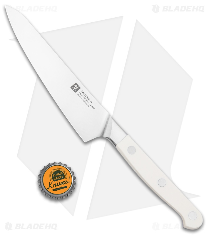 Zwilling Pro Le Blanc 5.5" Utility Prep Kitchen Knife White Three Pin