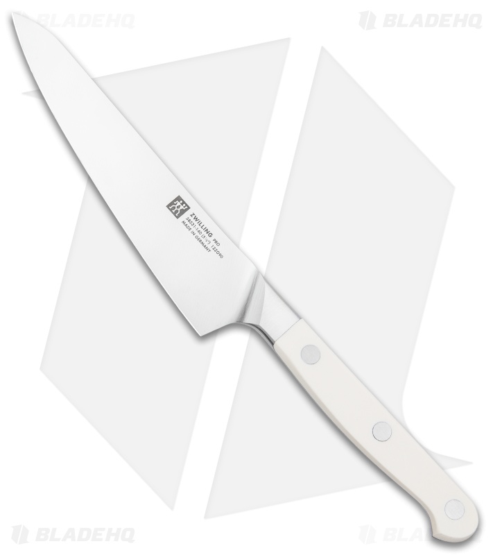 Zwilling Pro Le Blanc 5.5" Utility Prep Kitchen Knife White Three Pin