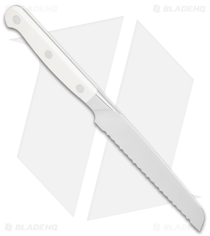 Zwilling Pro Le Blanc 5" Z15 Serrated Utility Kitchen Knife White Three Pin