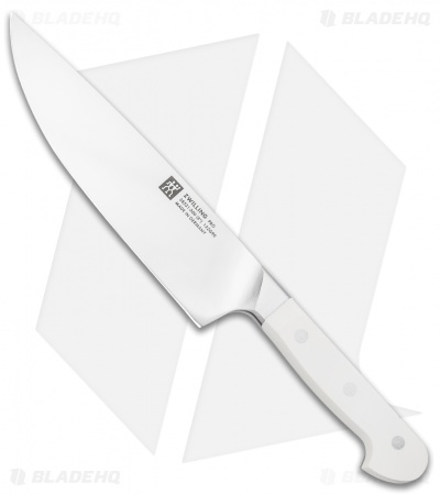 Zwilling Pro Le Blanc 8" Chef's Kitchen Knife White Three Pin