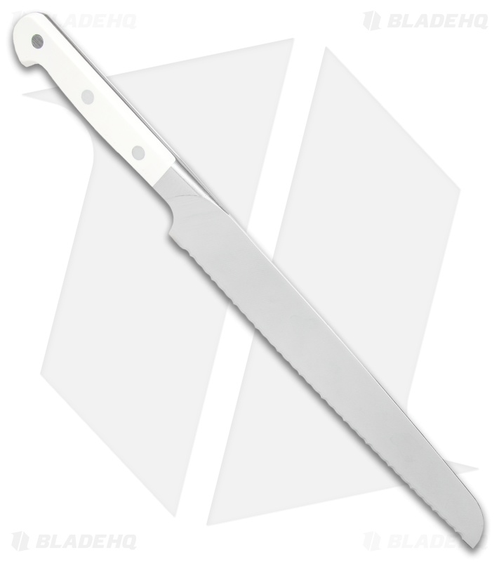 Zwilling Pro Le Blanc 9" Bread Kitchen Knife Z15 Serration White Three Pin