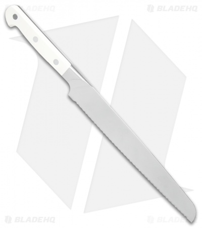 Zwilling Pro Le Blanc 9" Bread Kitchen Knife Z15 Serration White Three Pin