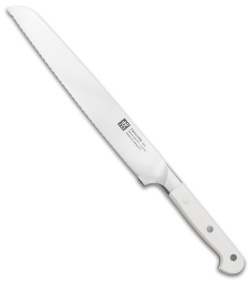 Zwilling Pro Le Blanc 9" Bread Kitchen Knife Z15 Serration White Three Pin