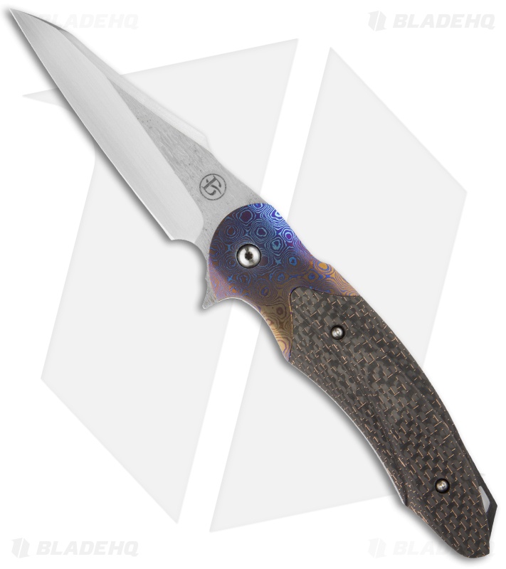 Broadwell Studios Custom Technes Folder LSCF/Moku-Ti Knife (4" Satin)