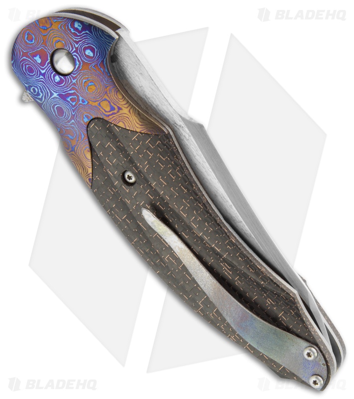 Broadwell Studios Custom Technes Folder LSCF/Moku-Ti Knife (4" Satin)