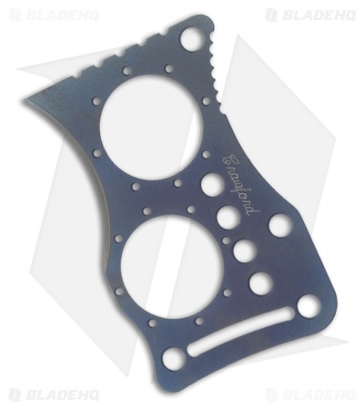 Crawford Custom Titanium Credit Card Karambit Knife Blue