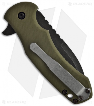 Sam Eddleman ESP Flipper Liner Lock Knife OD Green G-10 (3" Acid Wash)